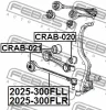Превью - 2025-300FLR FEBEST Рычаг независимой подвески колеса, подвеска колеса (фото 2)