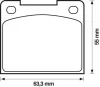 571204B BENDIX Тормозные колодки