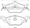 571968B BENDIX Тормозные колодки