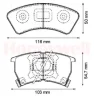 572239B BENDIX Тормозные колодки