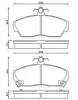 572430B BENDIX Тормозные колодки