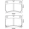 572552B BENDIX Тормозные колодки