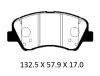 PBP188KOR PATRON Комплект тормозных колодок, дисковый тормоз