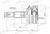 PCV1219 PATRON Шарнирный комплект, приводной вал