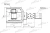 PCV1359 PATRON Шарнирный комплект, приводной вал