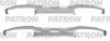 PSRK1016 PATRON Комплектующие, колодки дискового тормоза