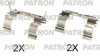 PSRK1243 PATRON Комплектующие, колодки дискового тормоза
