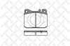 021 040-SX STELLOX Комплект тормозных колодок, дисковый тормоз