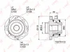 WH-1069 LYNXAUTO Комплект подшипника ступицы колеса