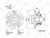 WH-1185 LYNXAUTO Комплект подшипника ступицы колеса