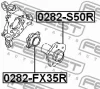 Превью - 0282-FX35R FEBEST Комплект подшипника ступицы колеса (фото 2)