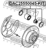 Превью - DAC25550045-KIT FEBEST Комплект подшипника ступицы колеса (фото 2)