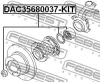 Превью - DAC35680037-KIT FEBEST Комплект подшипника ступицы колеса (фото 2)