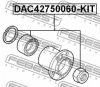 Превью - DAC42750060-KIT FEBEST Комплект подшипника ступицы колеса (фото 2)