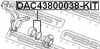 Превью - DAC43800038-KIT FEBEST Комплект подшипника ступицы колеса (фото 2)