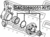 Превью - DAC50890051-KIT FEBEST Комплект подшипника ступицы колеса (фото 2)