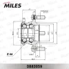Превью - DB83059 MILES Комплект подшипника ступицы колеса (фото 2)