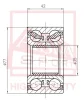 DAC35770042 ASVA Подшипник ступицы колеса