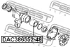 Превью - DAC386552-48 FEBEST Подшипник ступицы колеса (фото 2)
