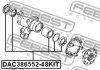 Превью - DAC386552-48KIT FEBEST Подшипник ступицы колеса (фото 2)
