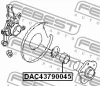 Превью - DAC43790045 FEBEST Подшипник ступицы колеса (фото 2)