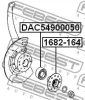 Превью - DAC54900050 FEBEST Подшипник ступицы колеса (фото 2)