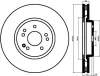 8DD 355 103-401 BEHR/HELLA/PAGID Тормозной диск