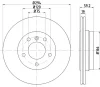 8DD 355 106-561 BEHR/HELLA/PAGID Тормозной диск