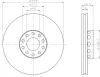 8DD 355 106-701 BEHR/HELLA/PAGID Тормозной диск