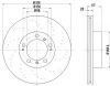 8DD 355 106-981 BEHR/HELLA/PAGID Тормозной диск