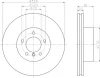 8DD 355 109-961 BEHR/HELLA/PAGID Тормозной диск