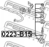 Превью - 0223-B15 FEBEST Тяга / стойка, стабилизатор (фото 2)