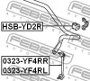 Превью - 0323-YF4RL FEBEST Тяга / стойка, стабилизатор (фото 2)