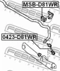 Превью - 0423-D81WR FEBEST Тяга / стойка, стабилизатор (фото 2)