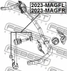Превью - 2023-MAGFR FEBEST Тяга / стойка, стабилизатор (фото 2)