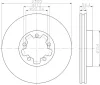 8DD 355 113-271 BEHR/HELLA/PAGID Тормозной диск