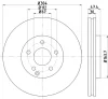 8DD 355 113-311 BEHR/HELLA/PAGID Тормозной диск