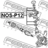 Превью - NOS-P12 FEBEST Ремкомплект, поворотный кулак (фото 2)