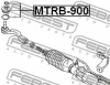 Превью - MTRB-900 FEBEST Ремкомплект, наконечник поперечной рулевой тяги (фото 2)