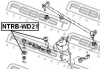 Превью - NTRB-WD21 FEBEST Ремкомплект, наконечник поперечной рулевой тяги (фото 2)