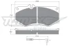 TX 10-201 TOMEX Brakes Комплект тормозных колодок, дисковый тормоз