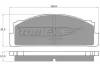Превью - TX 10-24 TOMEX Brakes Комплект тормозных колодок, дисковый тормоз (фото 2)