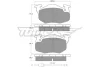 Превью - TX 10-34 TOMEX Brakes Комплект тормозных колодок, дисковый тормоз (фото 2)