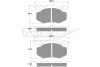 Превью - TX 10-501 TOMEX Brakes Комплект тормозных колодок, дисковый тормоз (фото 2)