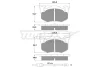 Превью - TX 10-51 TOMEX Brakes Комплект тормозных колодок, дисковый тормоз (фото 2)