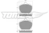 TX 10-60 TOMEX Brakes Комплект тормозных колодок, дисковый тормоз