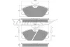 Превью - TX 10-77 TOMEX Brakes Комплект тормозных колодок, дисковый тормоз (фото 2)