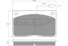 Превью - TX 11-74 TOMEX Brakes Комплект тормозных колодок, дисковый тормоз (фото 2)