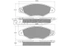 Превью - TX 11-75 TOMEX Brakes Комплект тормозных колодок, дисковый тормоз (фото 2)