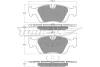 Превью - TX 12-05 TOMEX Brakes Комплект тормозных колодок, дисковый тормоз (фото 2)